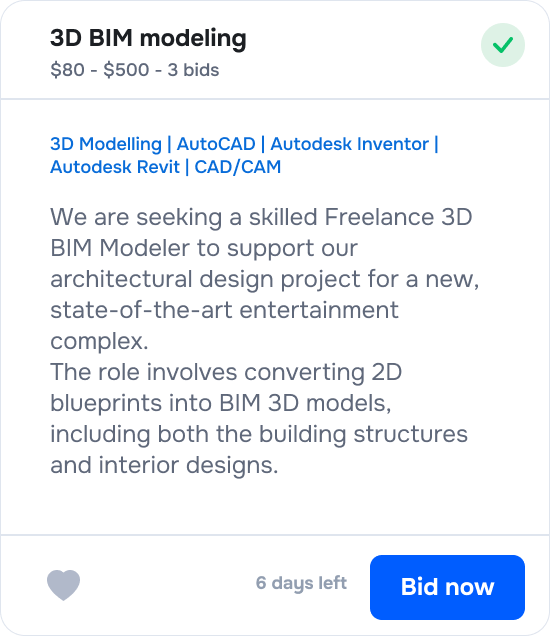 Job card example