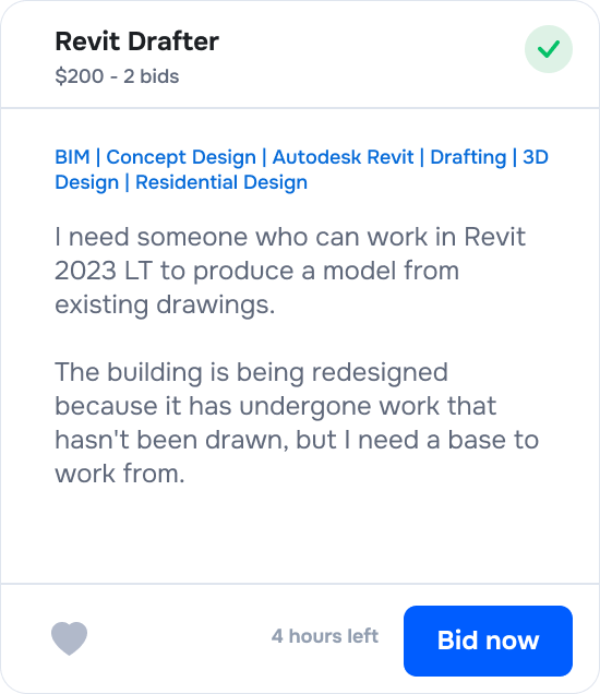 Job card example